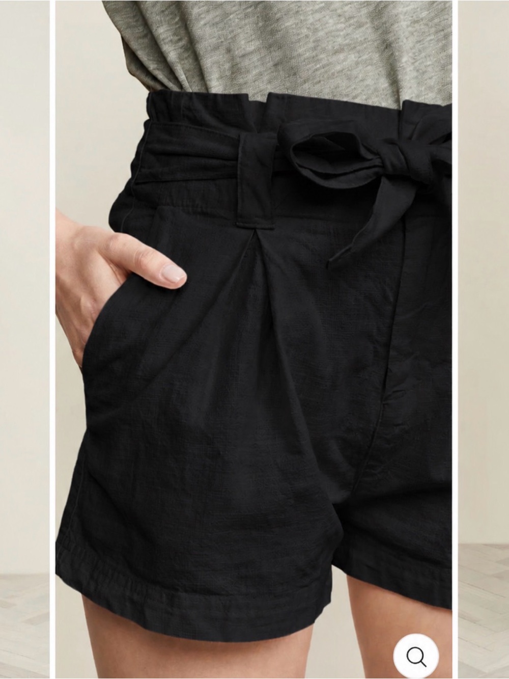 Free People Everywhere You Go Shorts Black